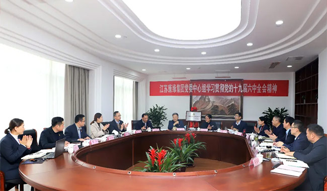 康缘集团党委理论中心组学习贯彻党的十九届六中全会精神