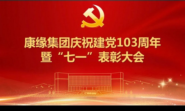 康缘集团召开庆祝建党103周年暨 “七一”表彰大会